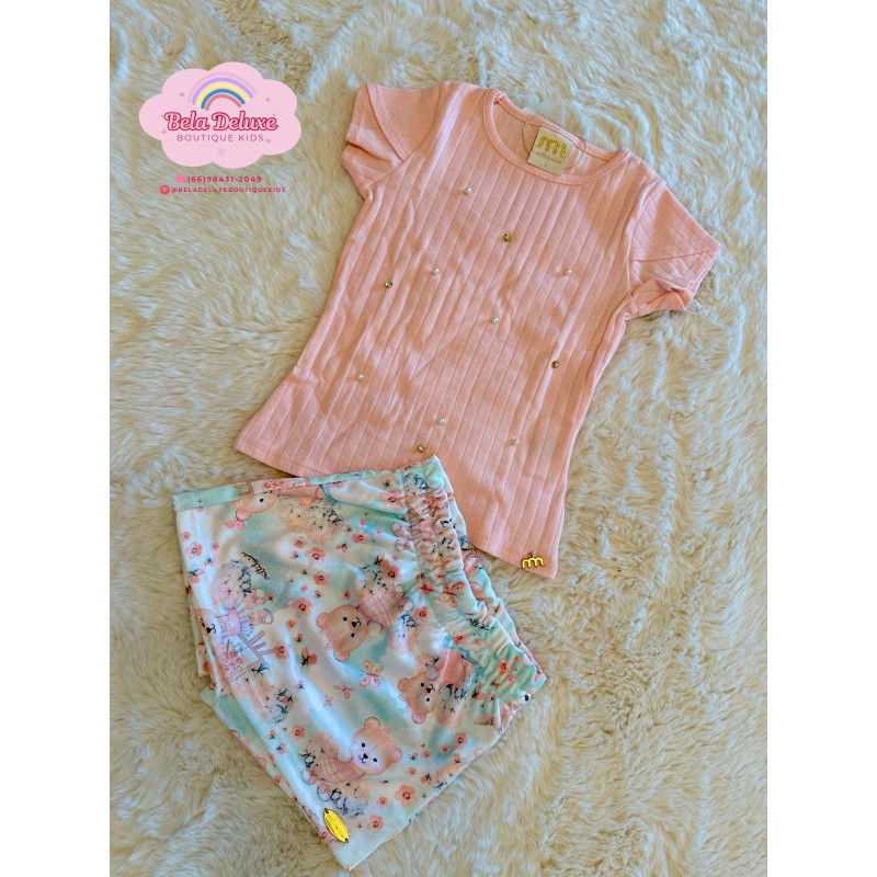 CONJ. SHORTS SAIA E BLUSA