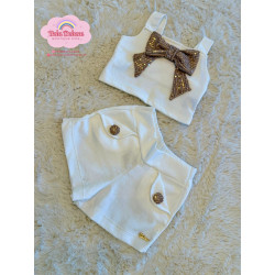 CONJ. SHORTS E BLUSA