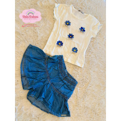 CONJ. SHORTS E BLUSA