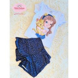 CONJ. SHORTS SAIA E BLUSA