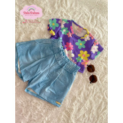 CONJ. SHORTS E BLUSA