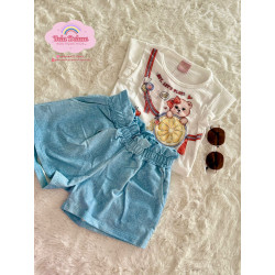 CONJ. SHORTS E BLUSA