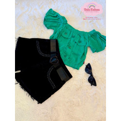 CONJ. SHORTS E BLUSA