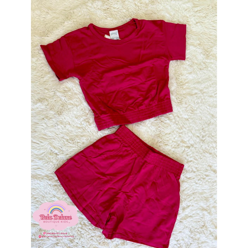 CONJ. SHORTS E BLUSA