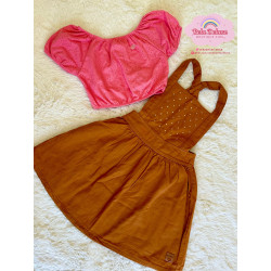 JARDINEIRA COM BLUSA