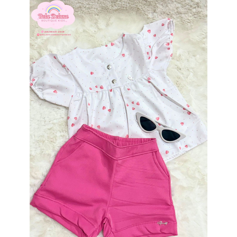 CONJ. SHORTS E BLUSA