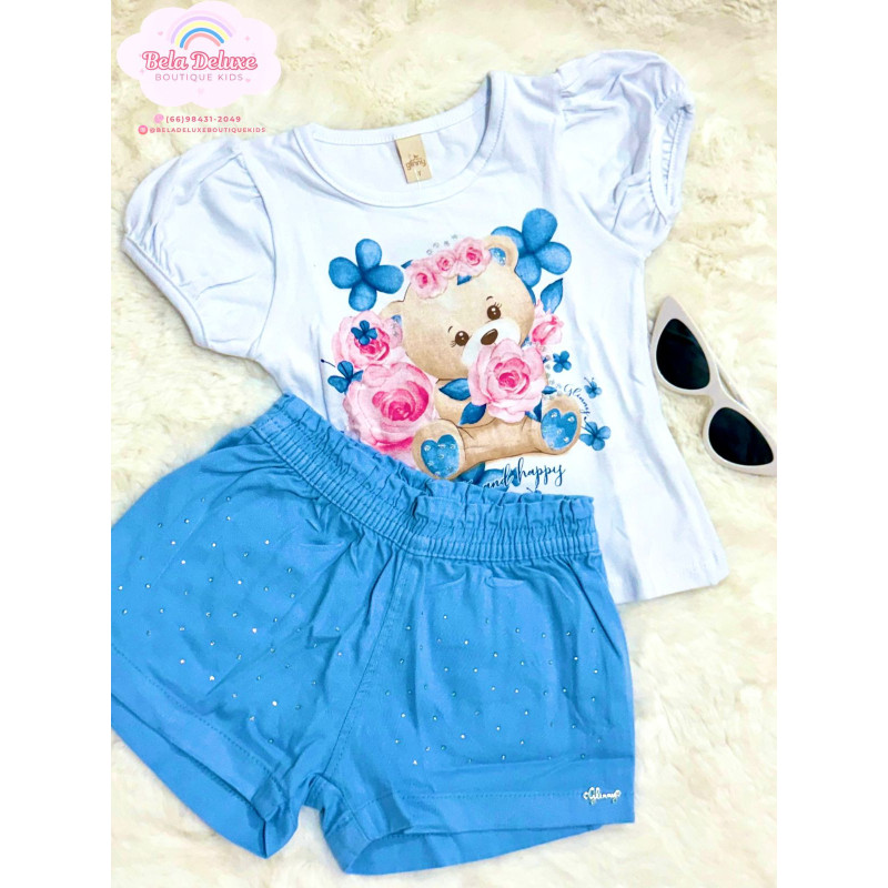 CONJ. SHORTS E BLUSA