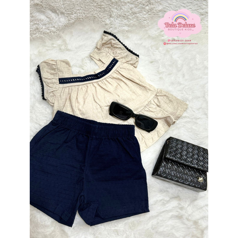 CONJ. SHORTS E BLUSA