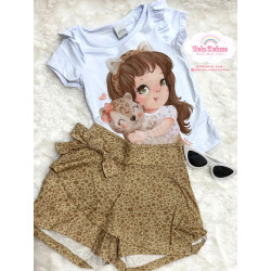 CONJ. SHORTS SAIA E BLUSA