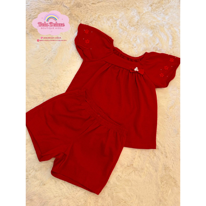 CONJ. SHORTS E BLUSA